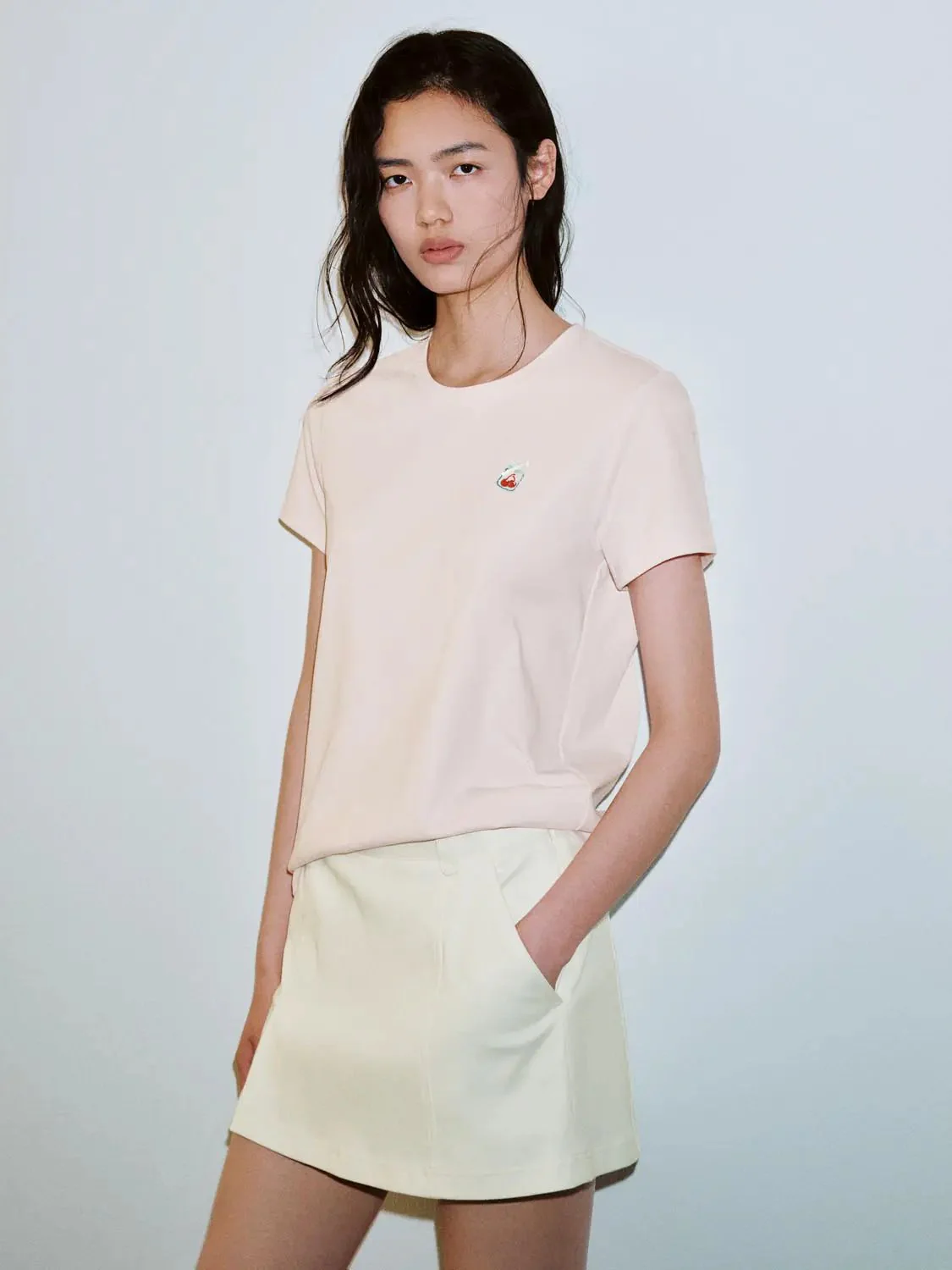 19430-casual-cotton-crew-neck-bow-detail-t-shirt-10.webp Casual Cotton Crew Neck Bow Detail T Shirt