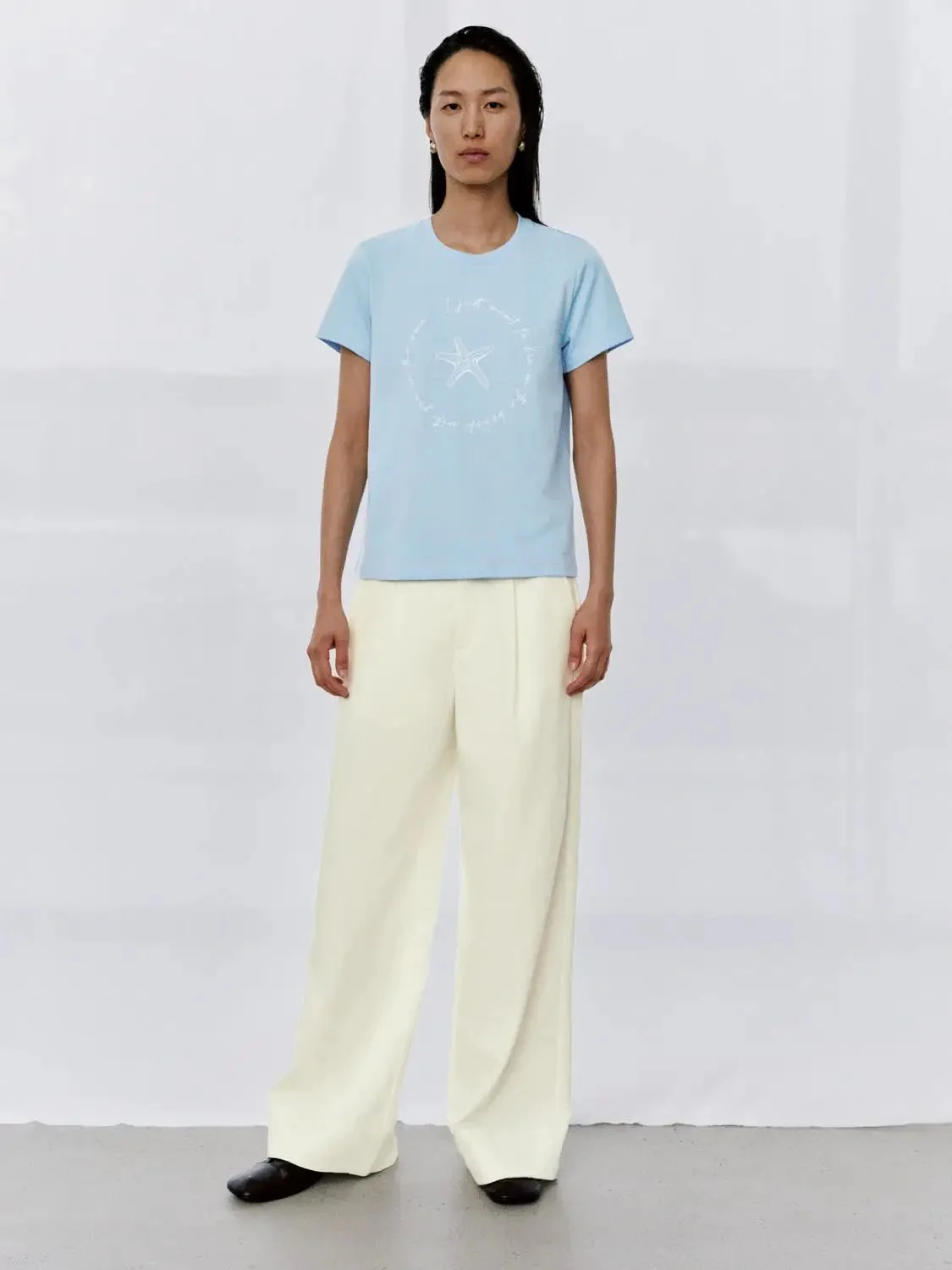 19459-starfish-print-crew-neck-cotton-t-shirts-4.webp Starfish Print Crew Neck Cotton T Shirts