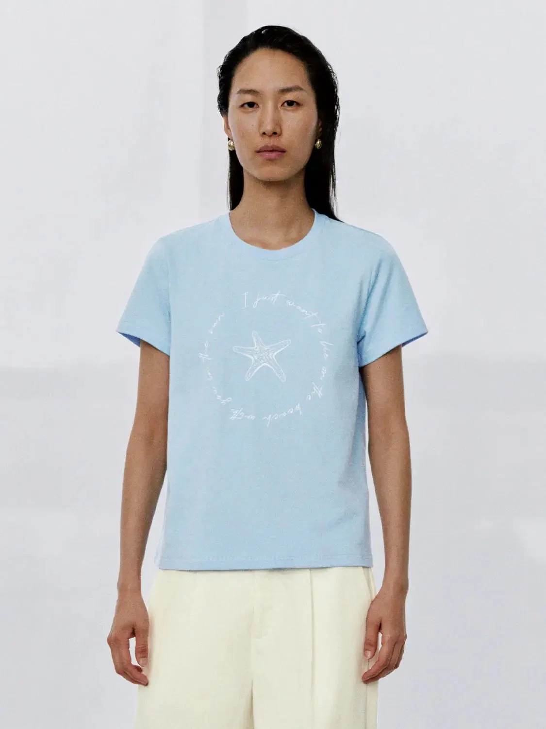 19459-starfish-print-crew-neck-cotton-t-shirts-9.webp Starfish Print Crew Neck Cotton T Shirts