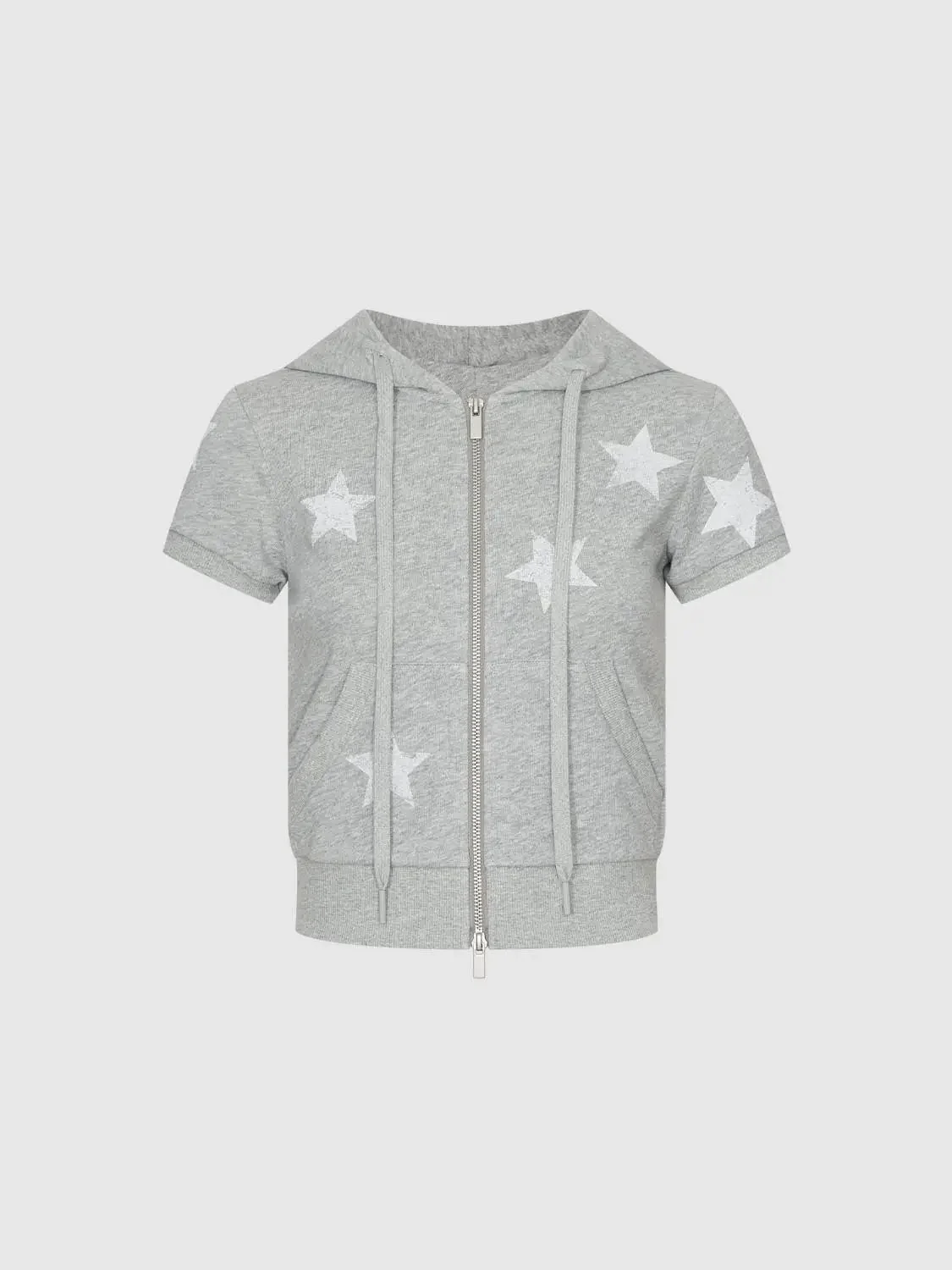 19479-cotton-blend-hooded-star-print-cropped-sleeve-sweatshirt-7.webp Cotton Blend Hooded Star Print Cropped Sleeve Sweatshirt