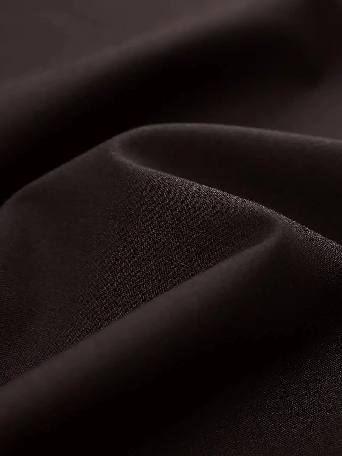 Pleated Wide Leg Wool Blend Elegant Trousers