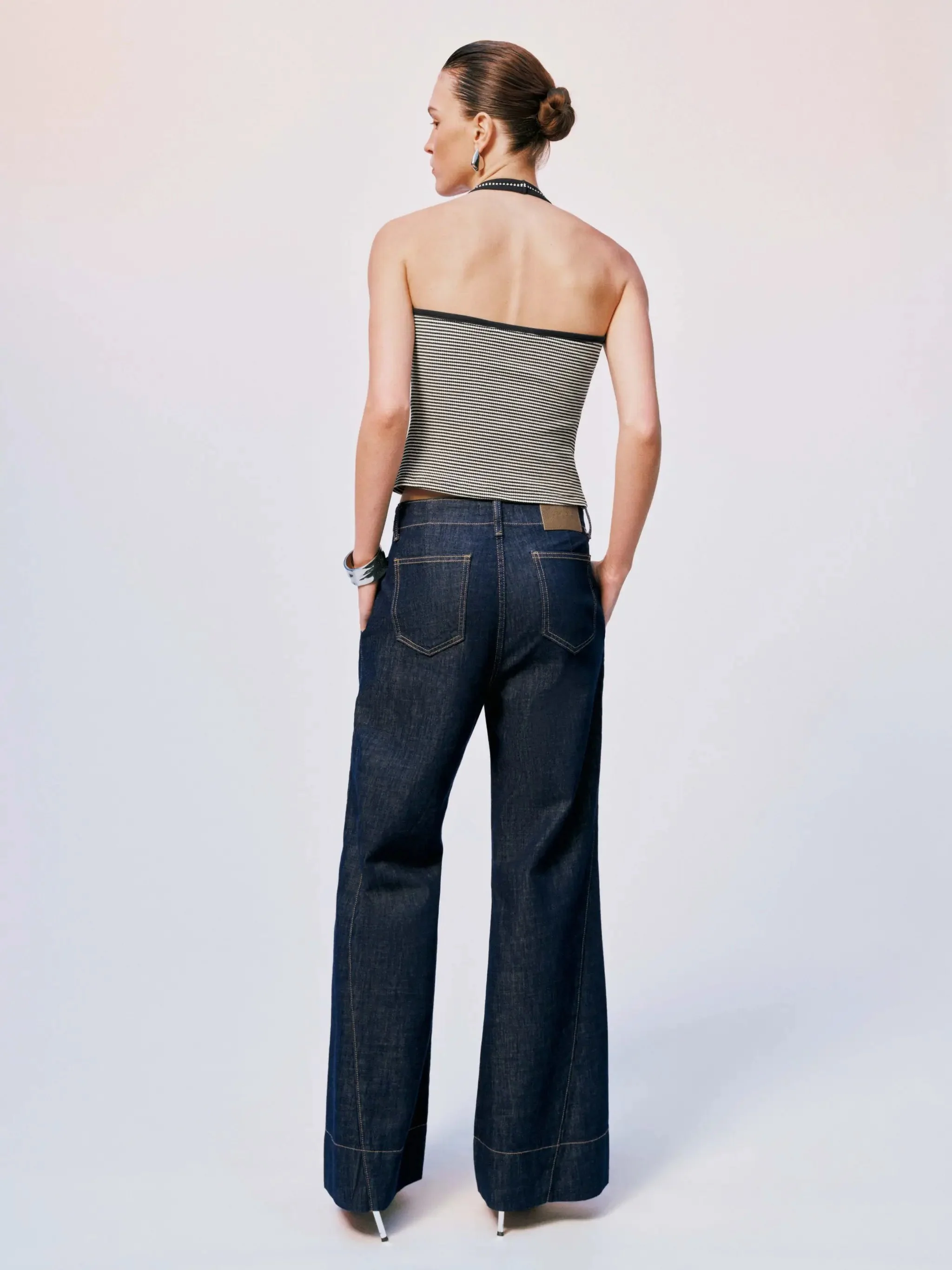 19510-contrast-striped-cotton-blend-halter-neck-tank-top-4.webp Contrast Striped Cotton Blend Halter Neck Tank Top