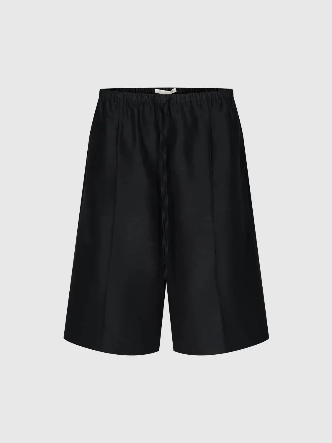 19516-wool-blend-drawstring-wide-leg-tailored-shorts-2.webp Wool Blend Drawstring Wide Leg Tailored Shorts