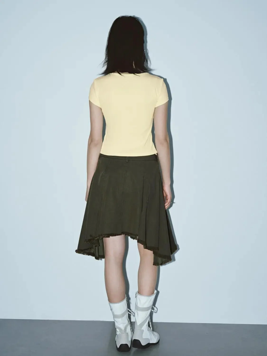 1953-string-belt-pleated-raw-hem-a-line-mini-skirts-4.webp String Belt Pleated Raw Hem A-Line Mini Skirts