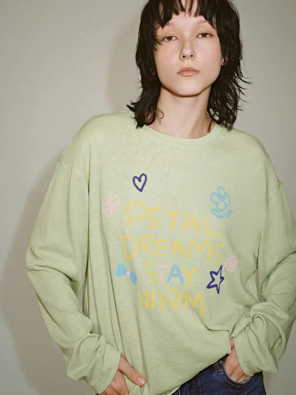19537-petal-dreams-stay-warm-printed-cotton-blend-crew-neck-tee-3.webp Petal Dreams Stay Warm Printed Cotton Blend Crew Neck Tee