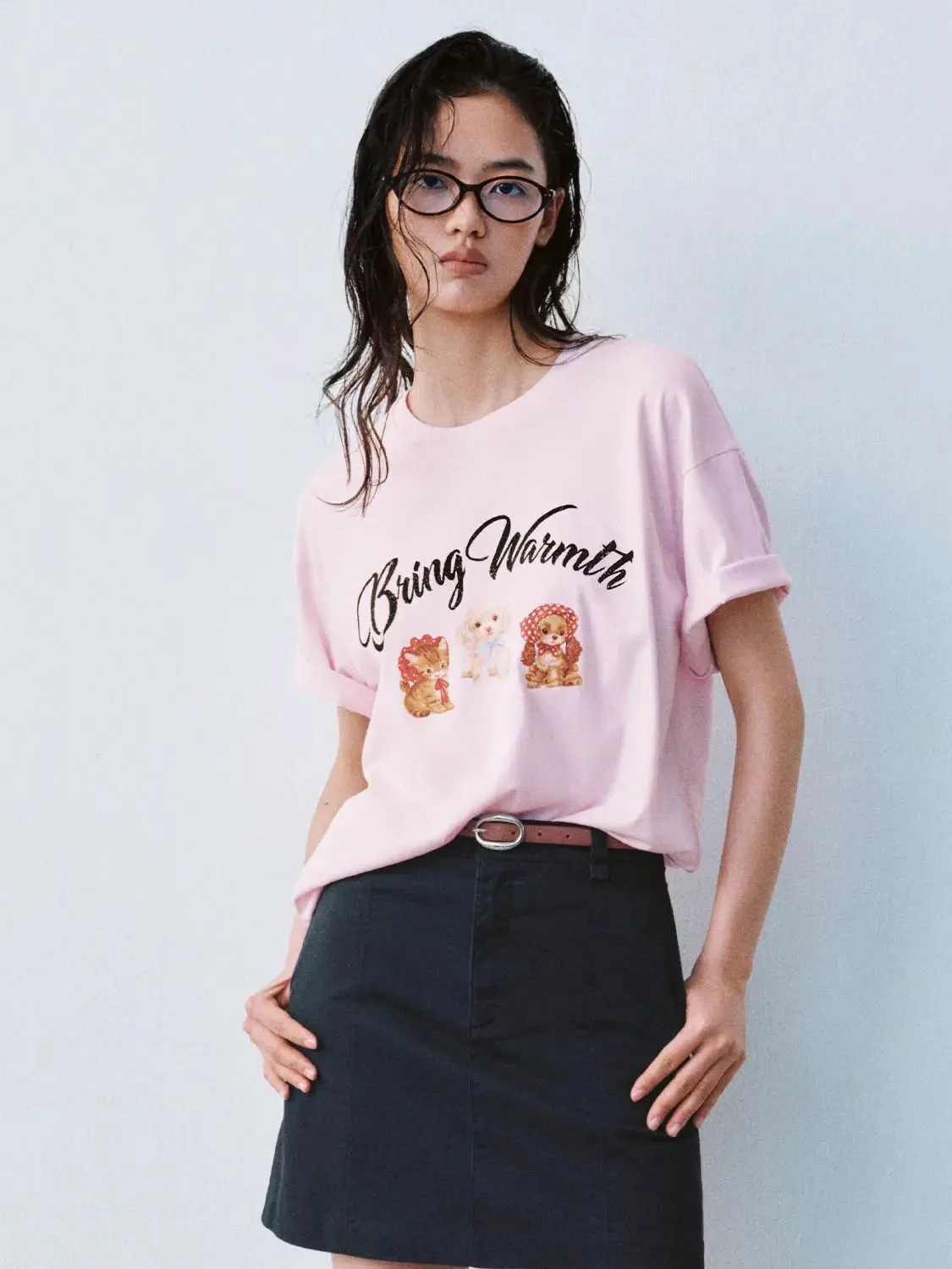 19565-pink-cotton-being-warmth-print-cozy-t-shirt-1.webp Pink Cotton Being Warmth Print Cozy T Shirt