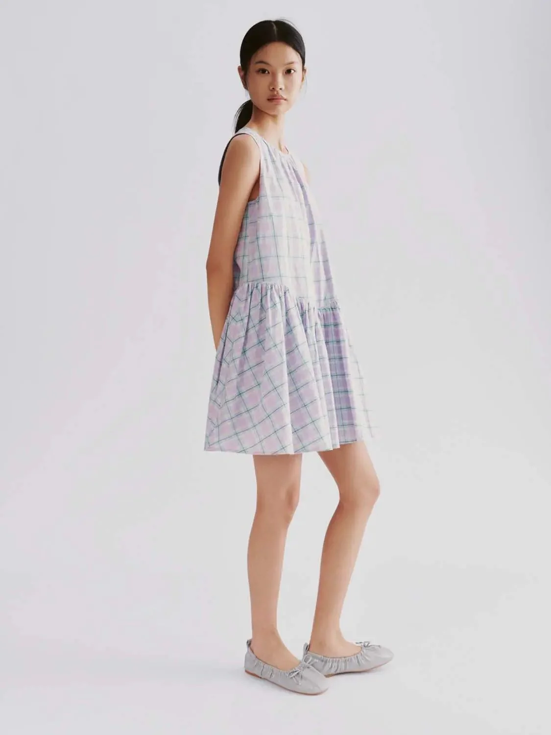 19584-cotton-check-sleeveless-crew-neck-midi-dresses-5.webp Cotton Check Sleeveless Crew Neck Midi Dresses