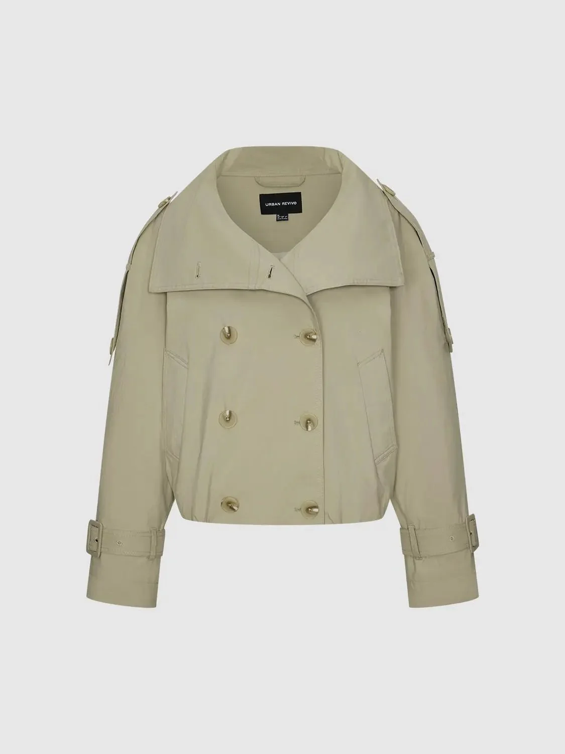 Large Collar Double Breasted Jackets