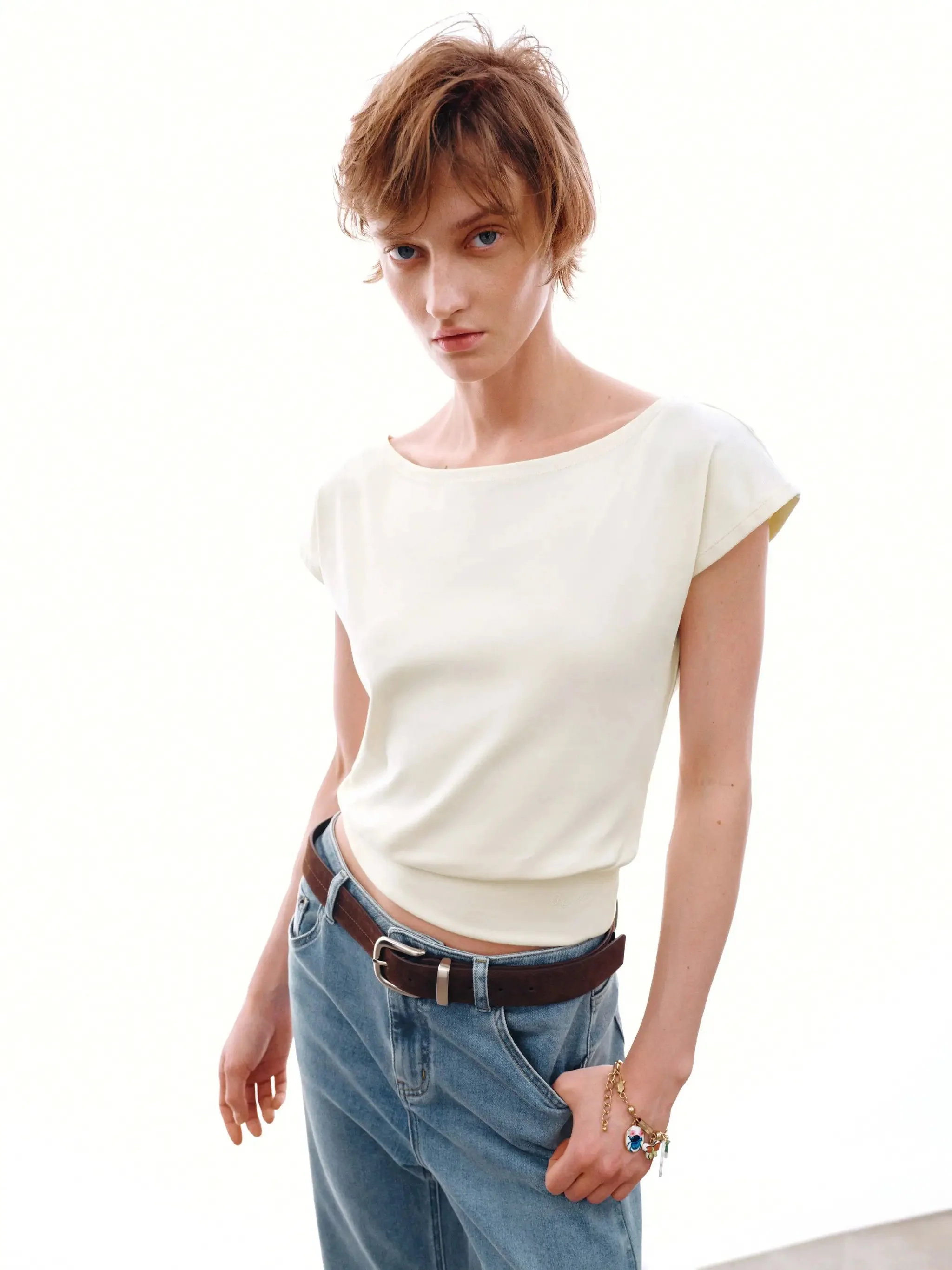 1966-one-shoulder-ruched-skinny-fit-t-shirts-women-casual-everyday-essential-stretch-2.webp One Shoulder Ruched Skinny Fit T-Shirts Women Casual Everyday Essential Stretch