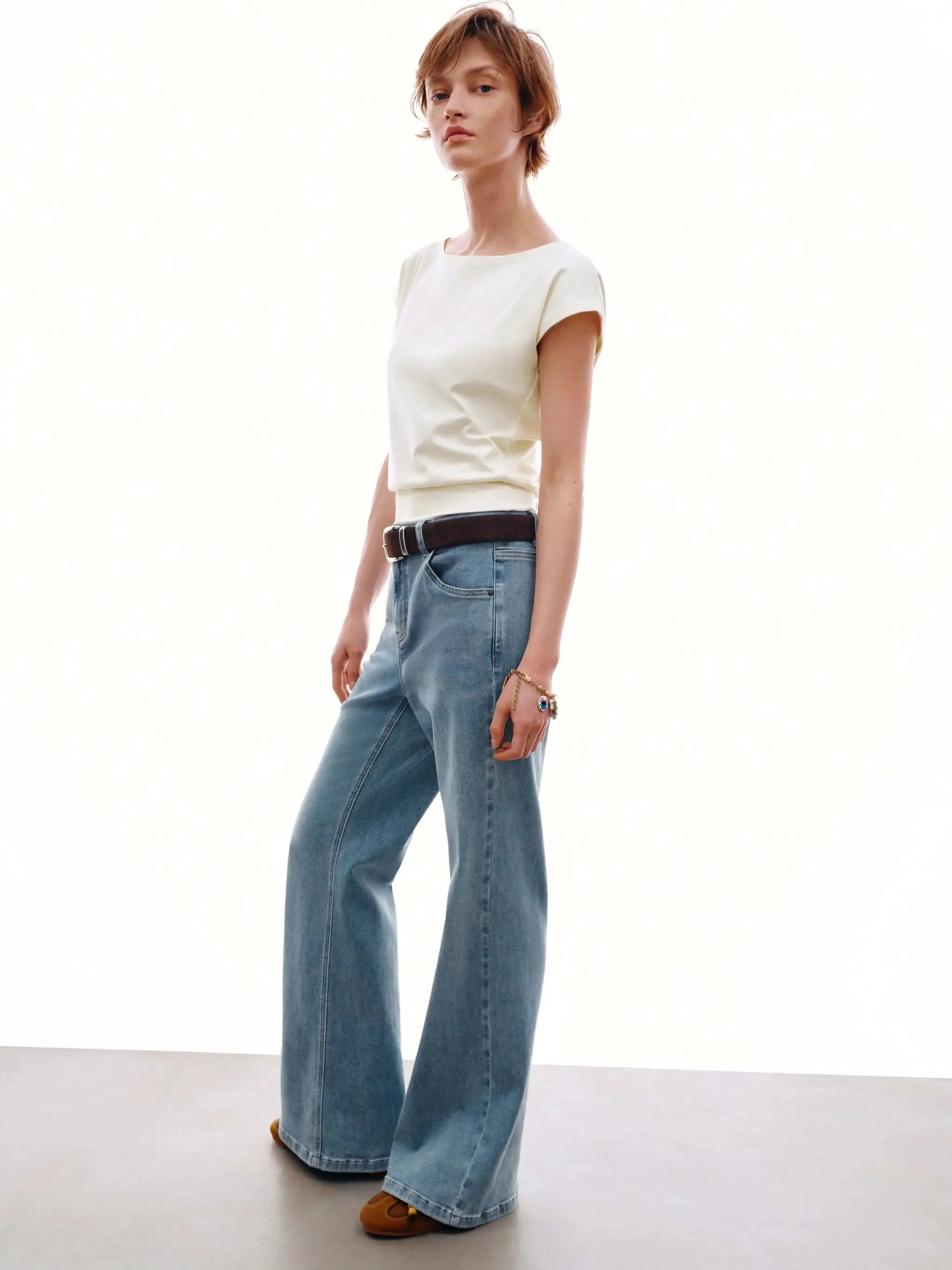 1966-one-shoulder-ruched-skinny-fit-t-shirts-women-casual-everyday-essential-stretch-5.webp One Shoulder Ruched Skinny Fit T-Shirts Women Casual Everyday Essential Stretch