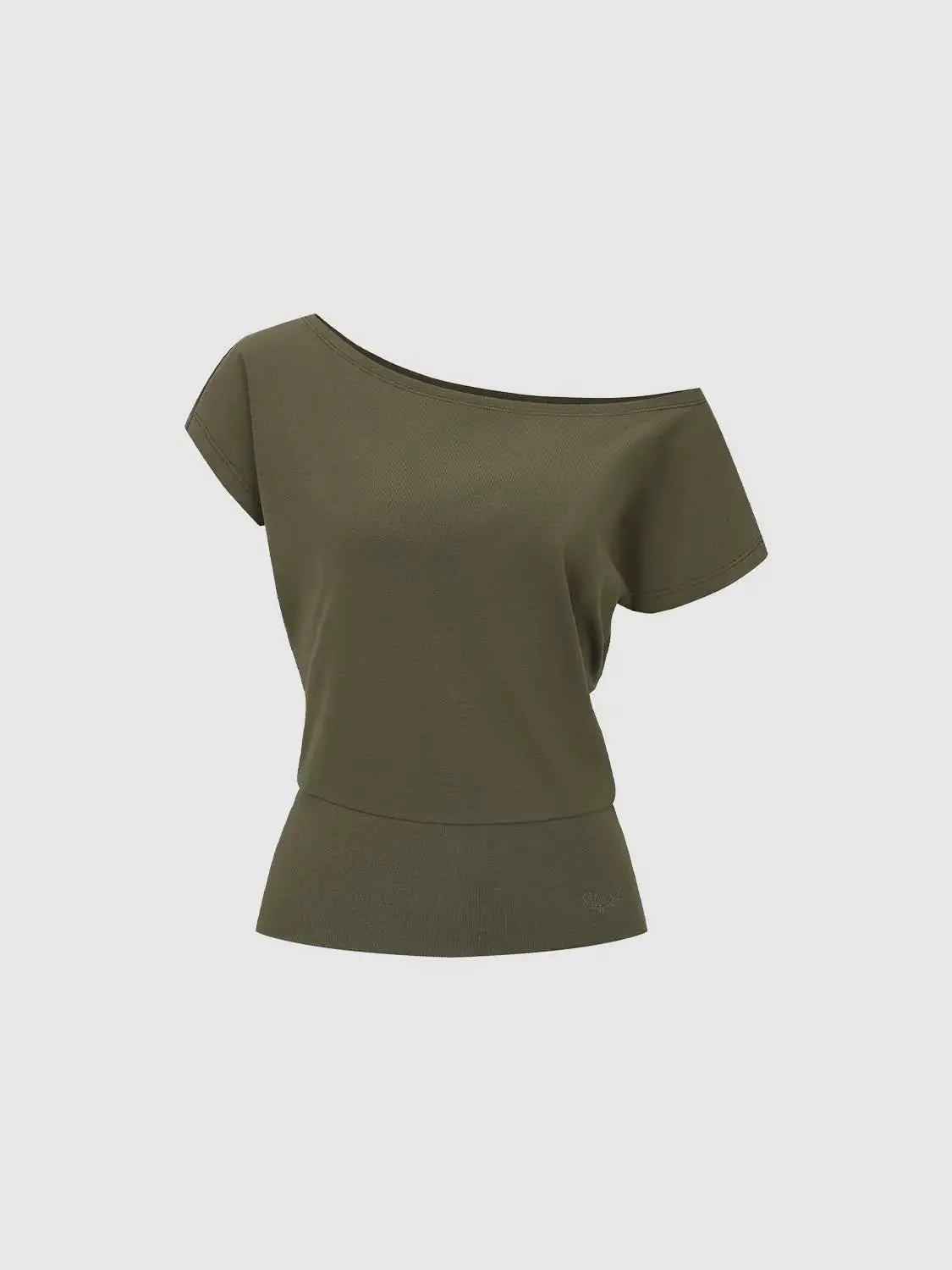 1966-one-shoulder-ruched-skinny-fit-t-shirts-women-casual-everyday-essential-stretch-9.webp One Shoulder Ruched Skinny Fit T-Shirts Women Casual Everyday Essential Stretch