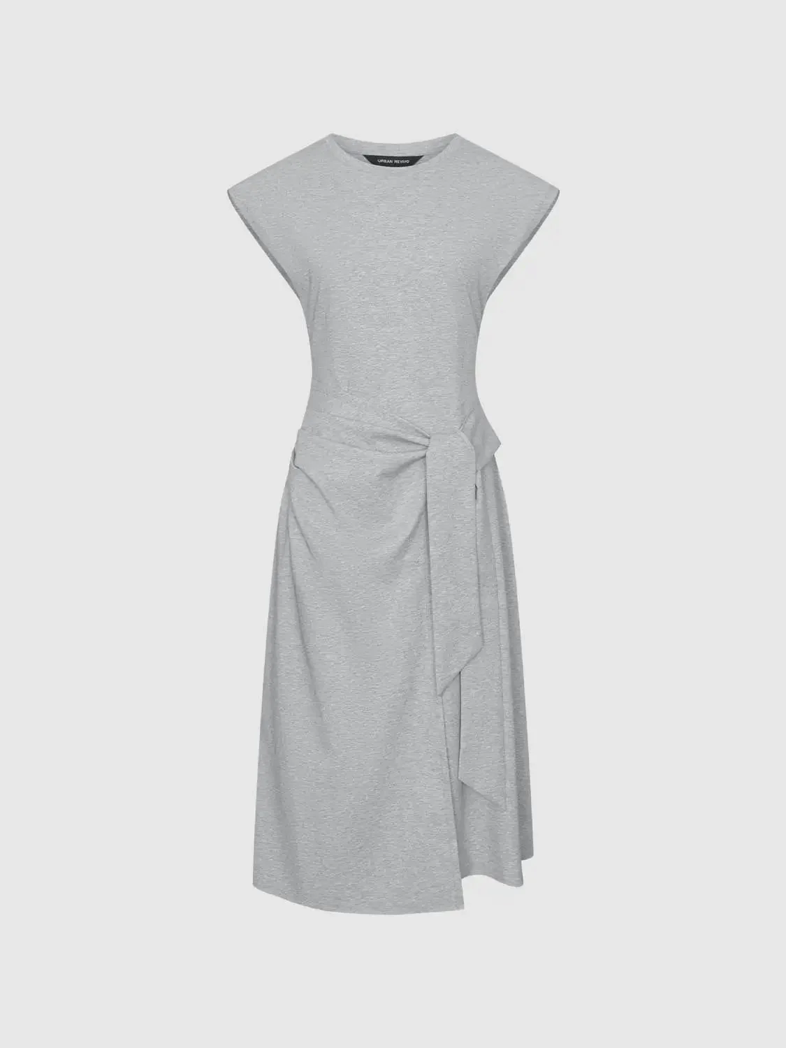 19671-cap-sleeve-tie-detail-wrap-midi-dresses-4.webp Cap Sleeve Tie Detail Wrap Midi Dresses