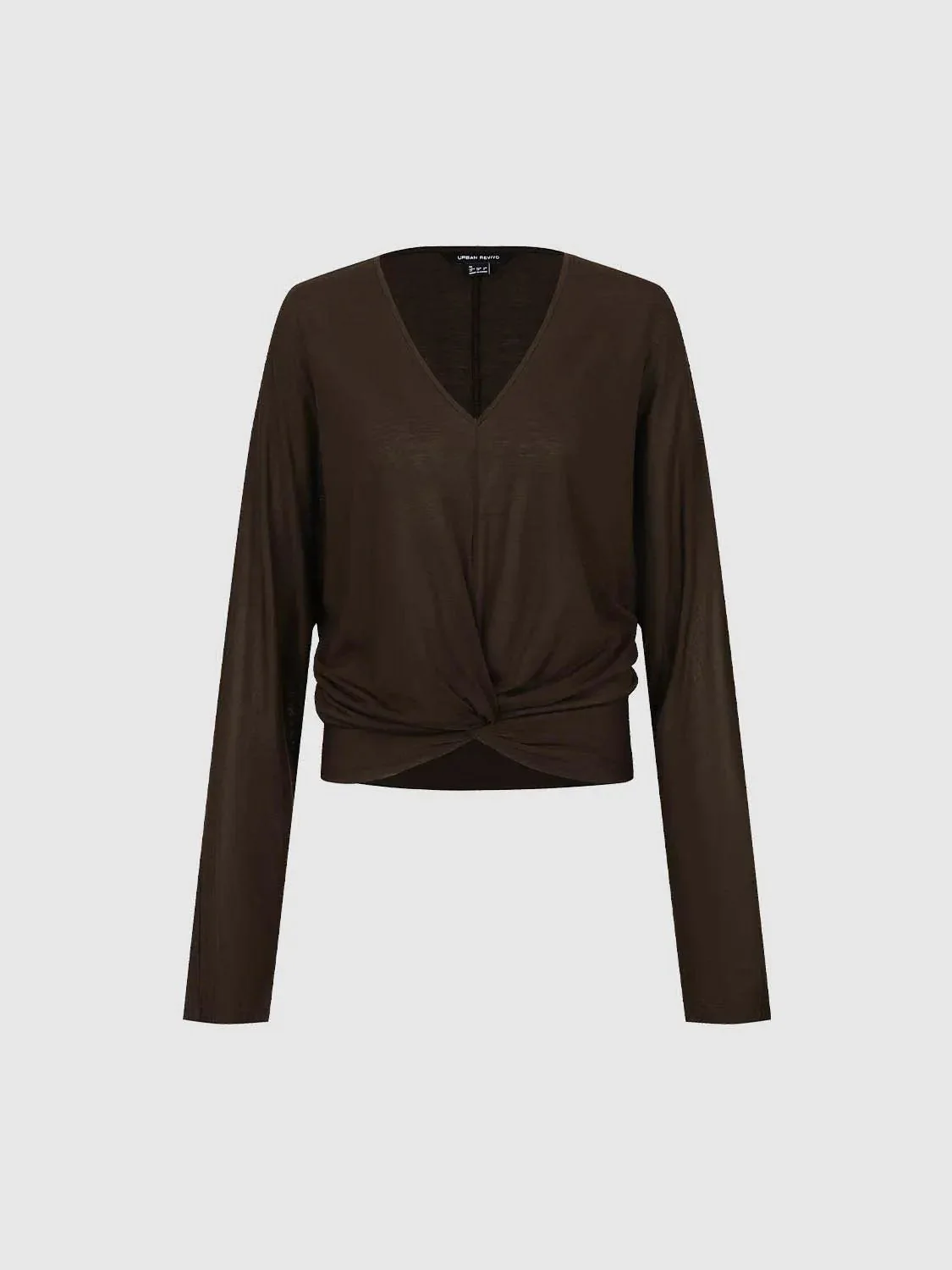 19691-lyocell-v-neck-twist-front-long-sleeve-top-7.webp Lyocell V-Neck Twist Front Long Sleeve Top