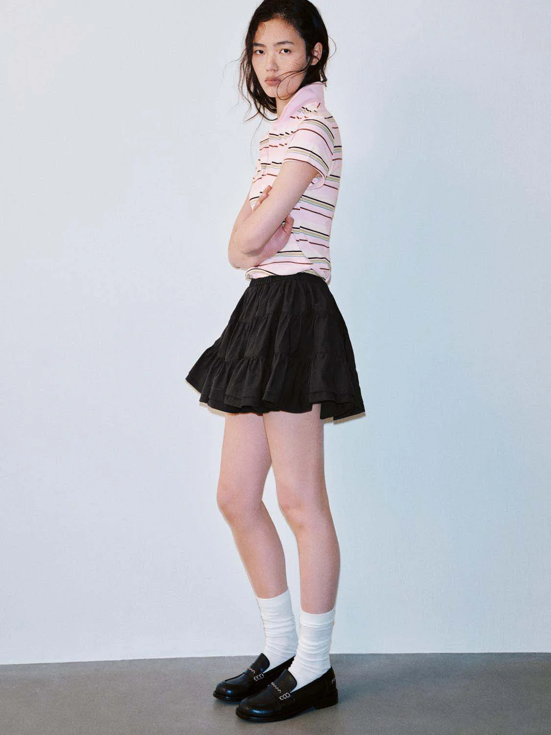 19702-shirring-detail-pull-on-mini-skirts-6.webp Shirring Detail Pull On Mini Skirts