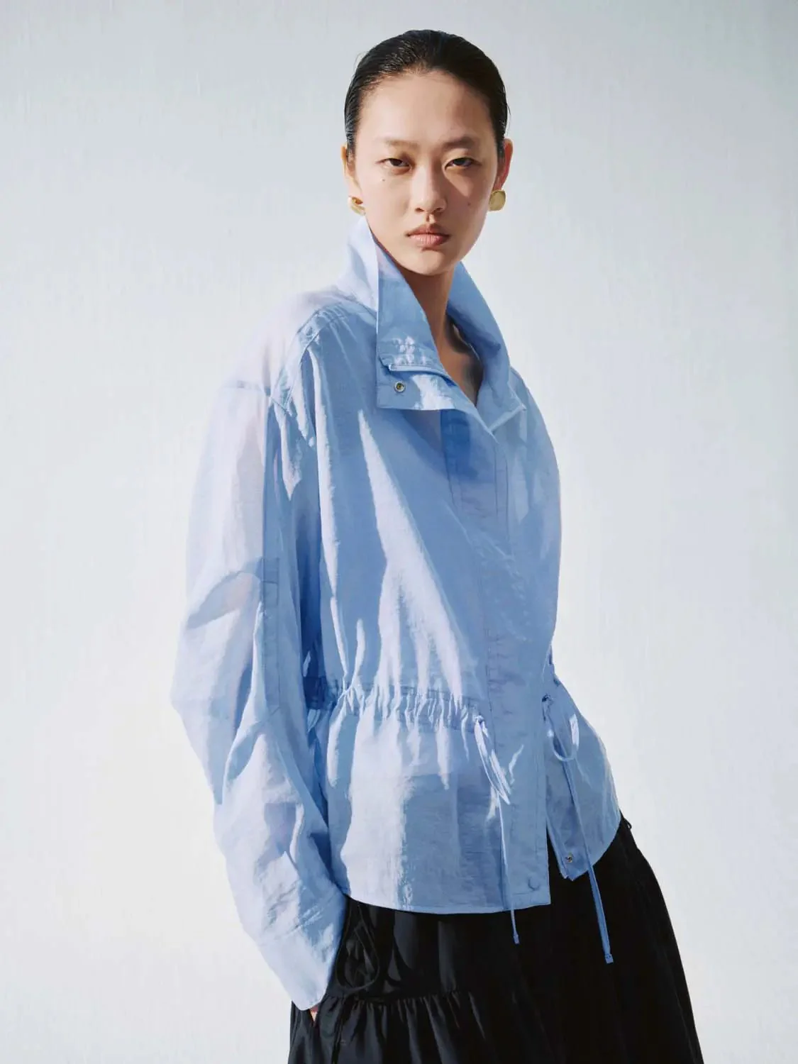 19731-turtleneck-pleat-detail-drawstring-jackets-3.webp Turtleneck Pleat Detail Drawstring Jackets