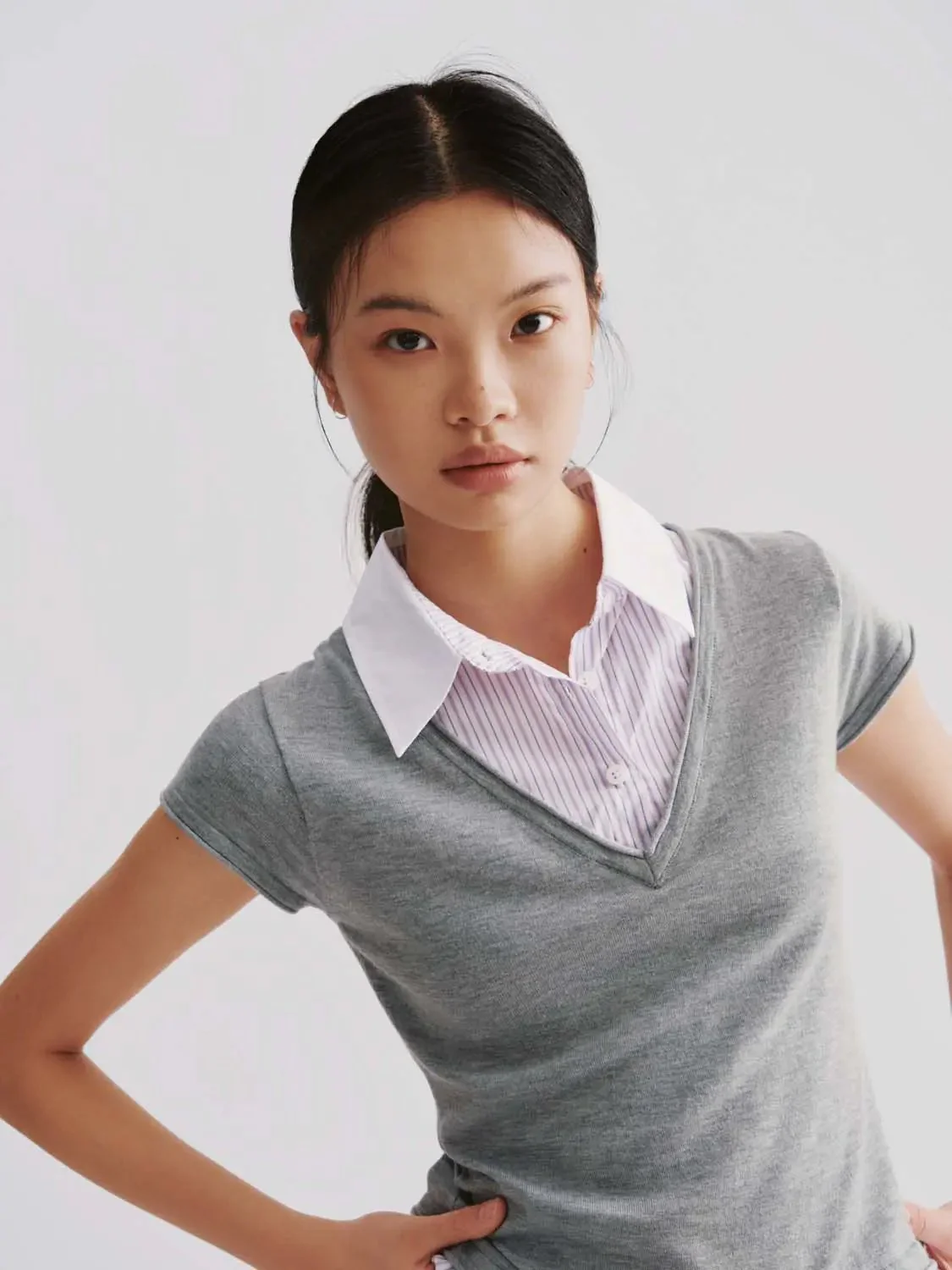 19736-two-in-one-knit-polo-neck-layered-cotton-blend-shirt-3.webp Two In One Knit Polo Neck Layered Cotton Blend Shirt