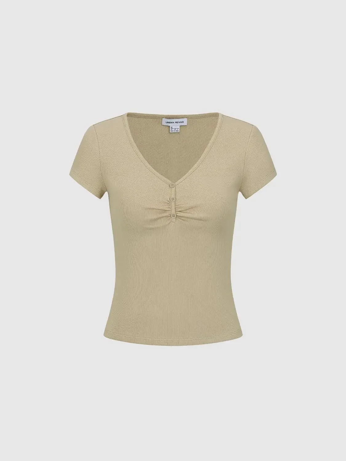19765-cotton-henley-neck-ruched-front-t-shirts-26.webp Cotton Henley Neck Ruched Front T Shirts