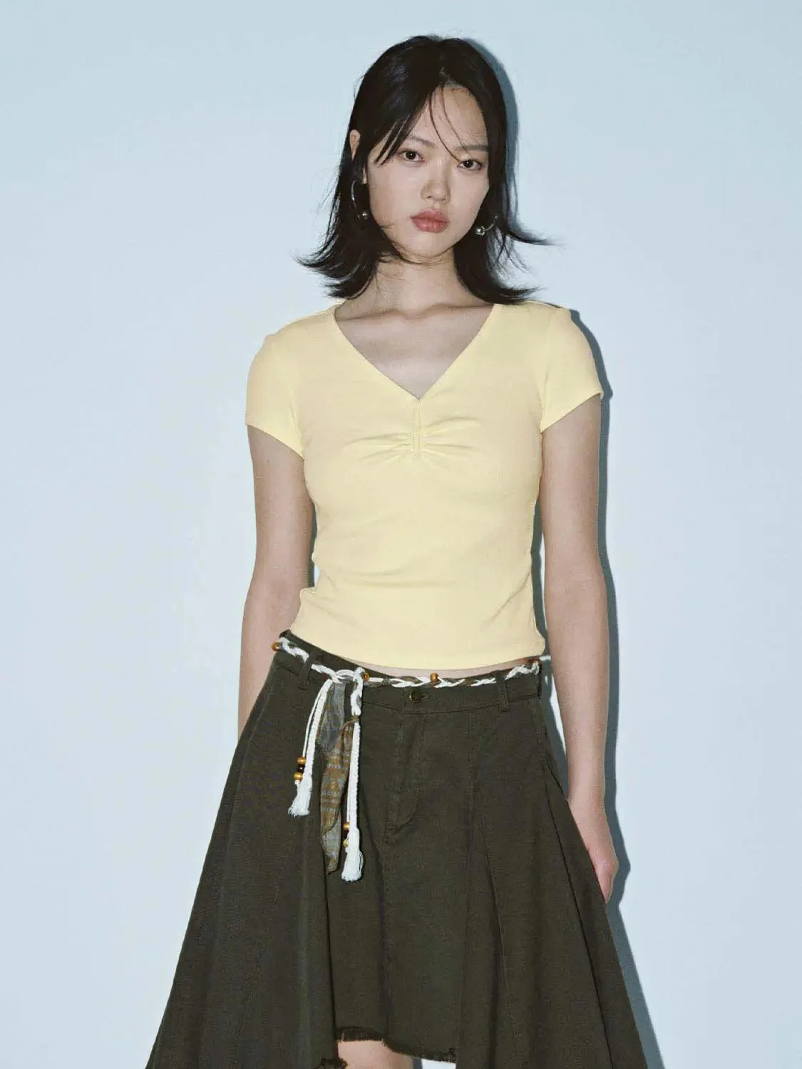 19765-cotton-henley-neck-ruched-front-t-shirts-29.webp Cotton Henley Neck Ruched Front T Shirts