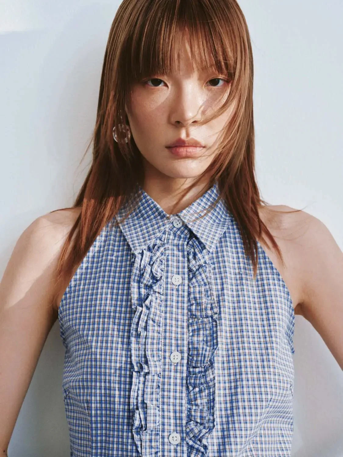 19846-ruffle-detail-contrast-striped-sleeveless-shirts-3.webp Ruffle Detail Contrast Striped Sleeveless Shirts