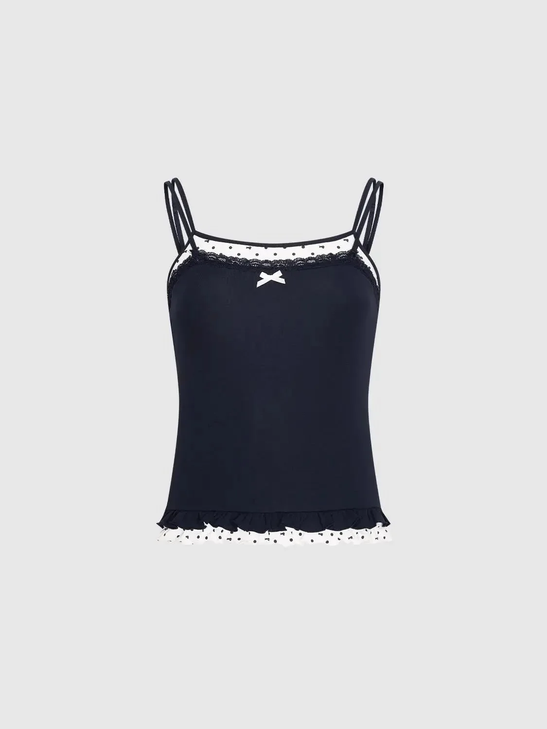 19882-cotton-blend-lace-trim-ruffle-strappy-tank-top-7.webp Cotton Blend Lace Trim Ruffle Strappy Tank Top