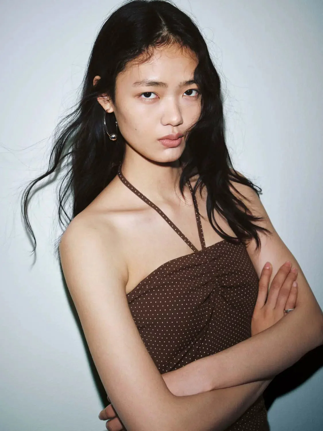 19954-white-polka-dot-tie-detail-skinny-fit-bandeau-11.webp White Polka Dot Tie Detail Skinny Fit Bandeau