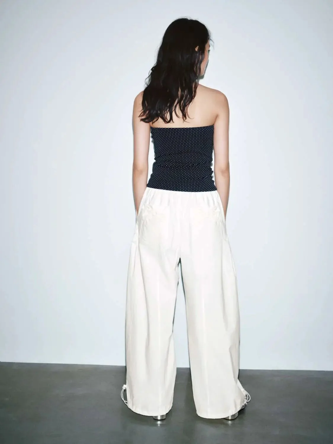 19954-white-polka-dot-tie-detail-skinny-fit-bandeau-22.webp White Polka Dot Tie Detail Skinny Fit Bandeau
