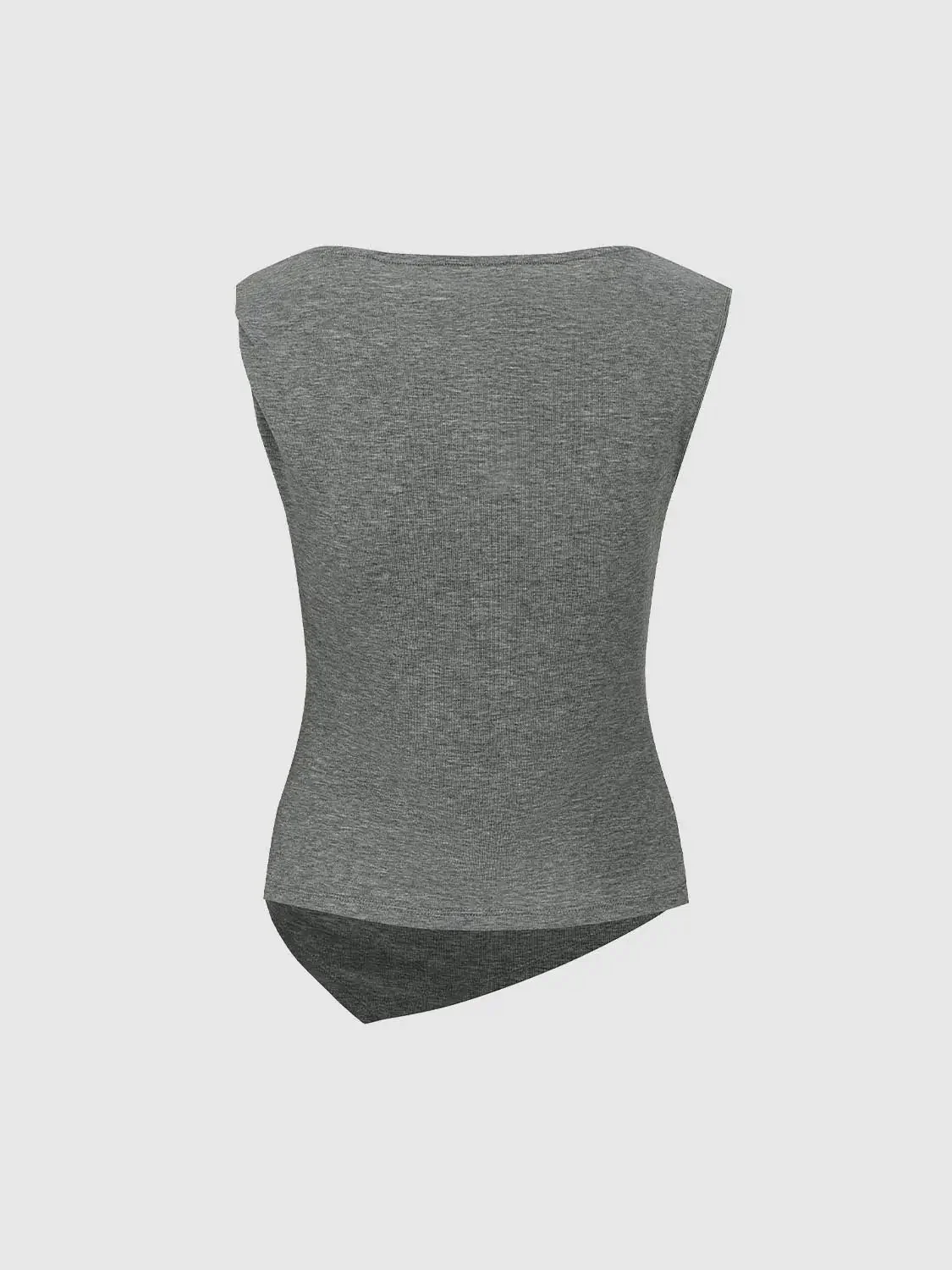 19970-lyocell-wool-blend-cowl-neck-ruched-tank-top-2.webp Lyocell Wool Blend Cowl Neck Ruched Tank Top