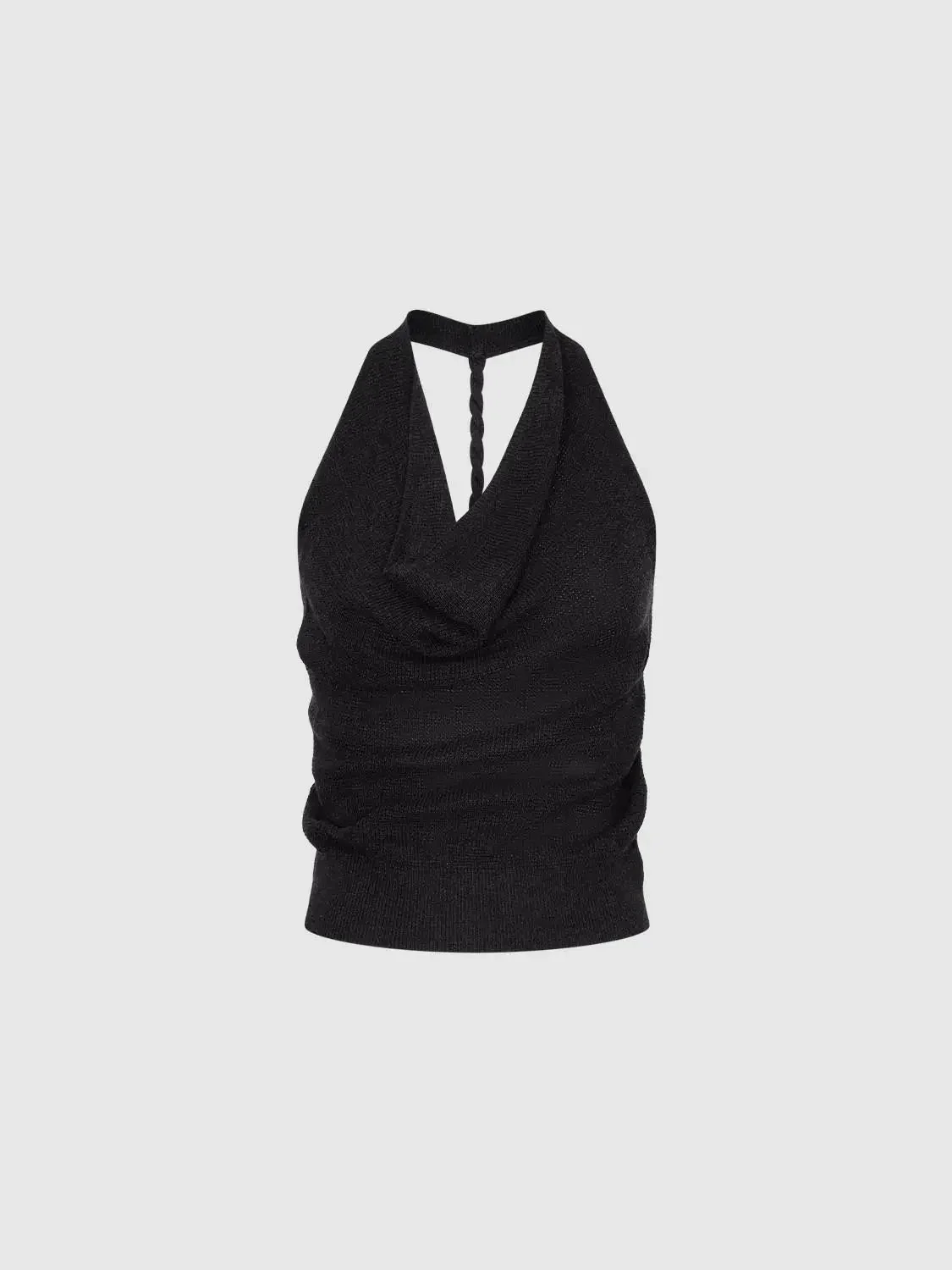 20055-fine-knitted-cowl-neck-sleeveless-draped-top-1.webp Fine Knitted Cowl Neck Sleeveless Draped Top