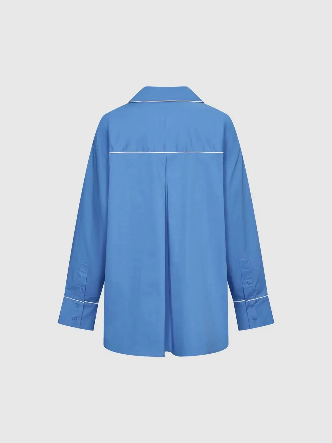 Patch Pocket Contrast Trim Shirts