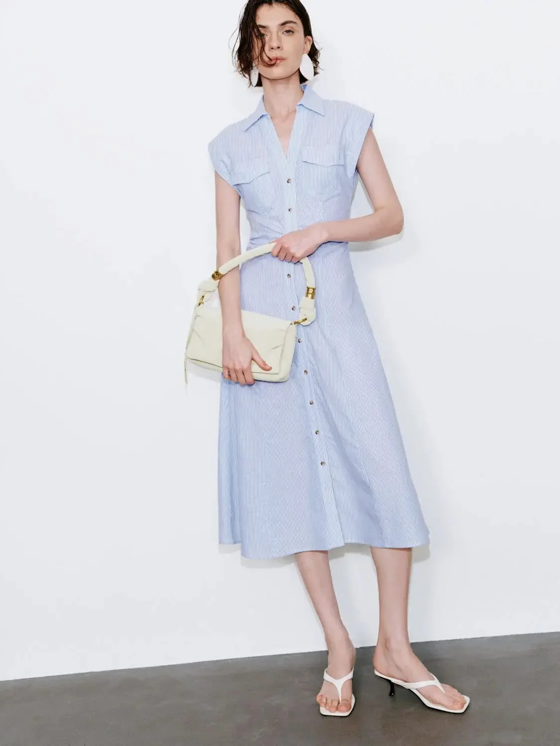 20144-cotton-linen-blend-flap-pocket-button-skater-maxi-dresses-5.webp Cotton Linen Blend Flap Pocket Button Skater Maxi Dresses