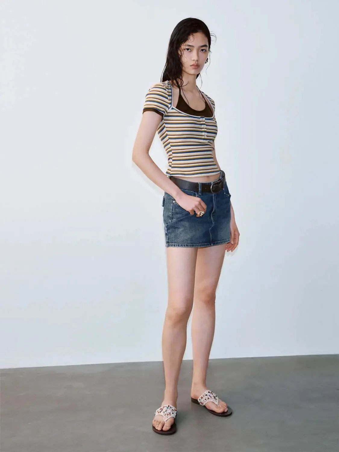 20156-cotton-blend-striped-top-contrast-t-shirts-6.webp Cotton Blend Striped Top Contrast T Shirts