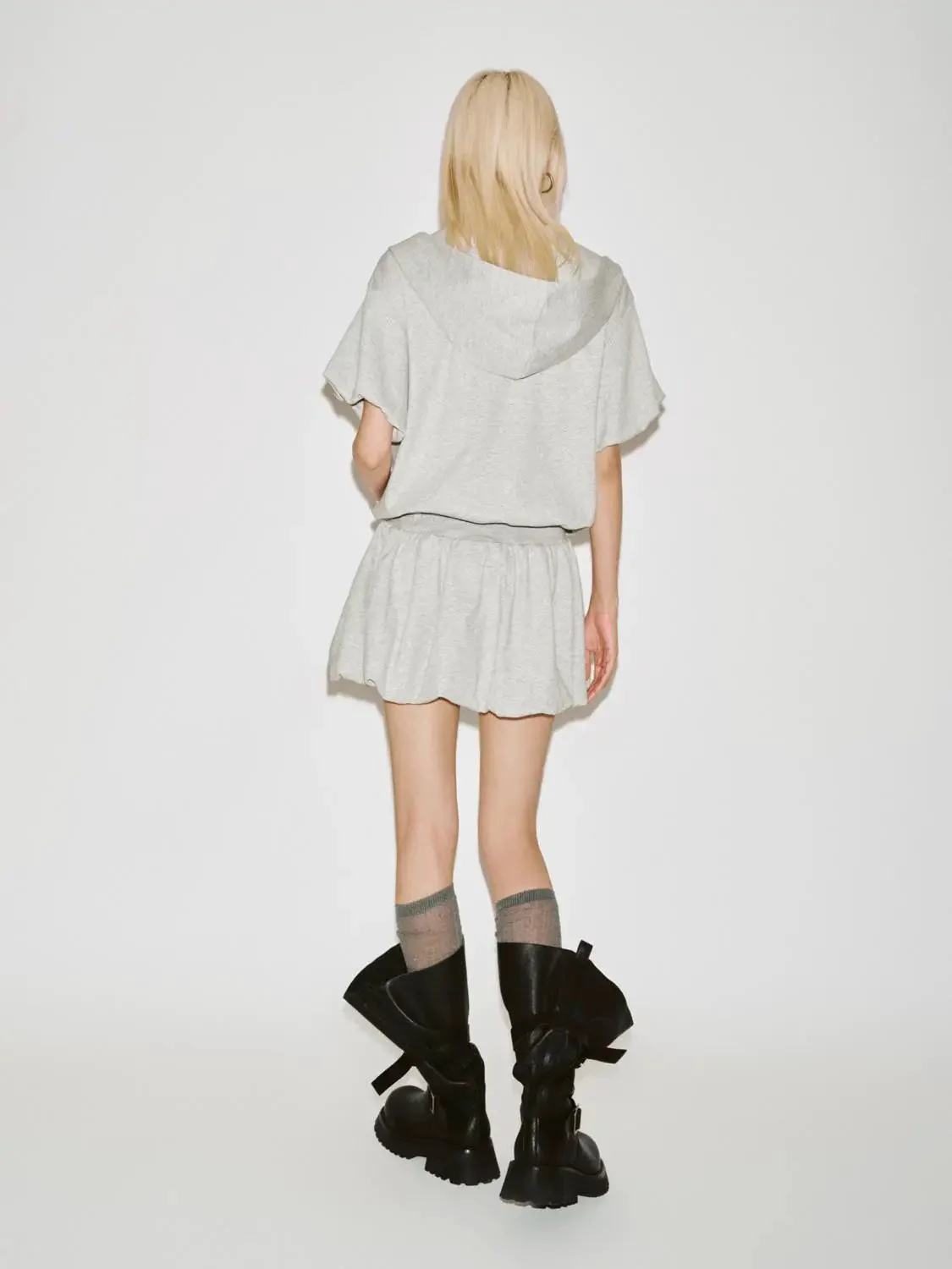 20168-cotton-blend-drawstring-hooded-balloon-hem-mini-dresses-6.webp Cotton Blend Drawstring Hooded Balloon Hem Mini Dresses