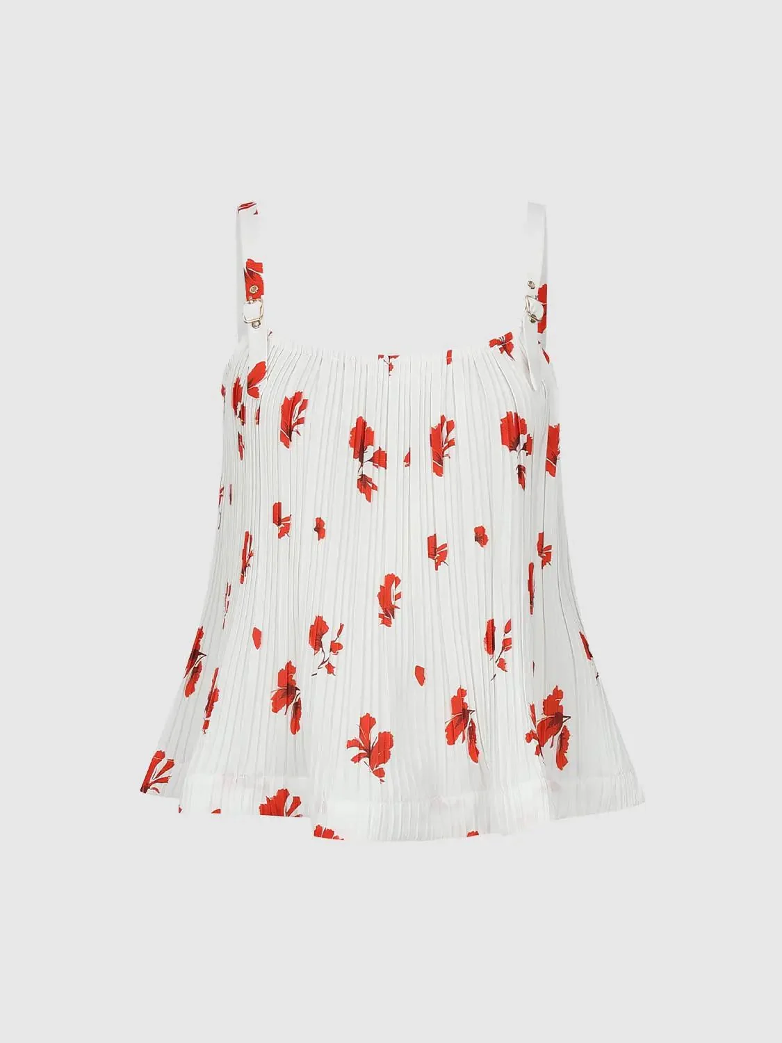 Strappy Printed Cami Tops
