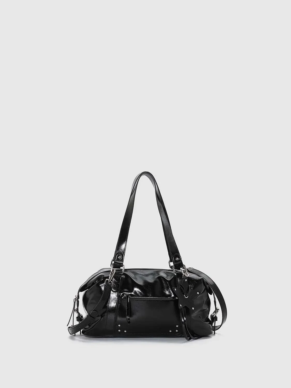 20217-faux-leather-buckle-detail-shoulder-bowling-bags-1.webp Faux Leather Buckle Detail Shoulder Bowling Bags