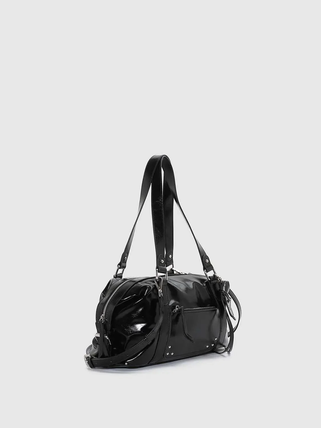20217-faux-leather-buckle-detail-shoulder-bowling-bags-3.webp Faux Leather Buckle Detail Shoulder Bowling Bags