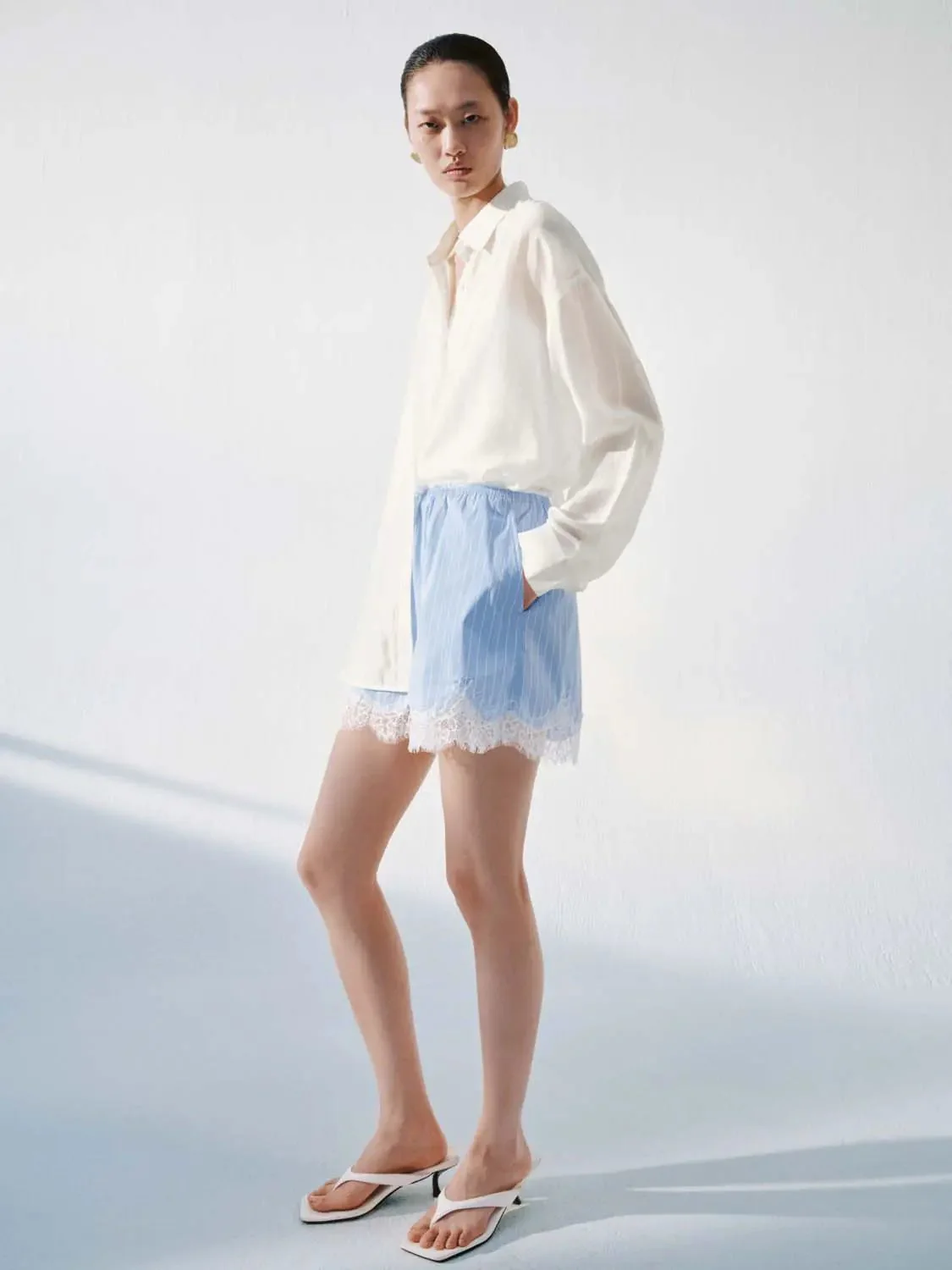 20234-lace-trim-striped-pull-on-shorts-5.webp Lace Trim Striped Pull On Shorts