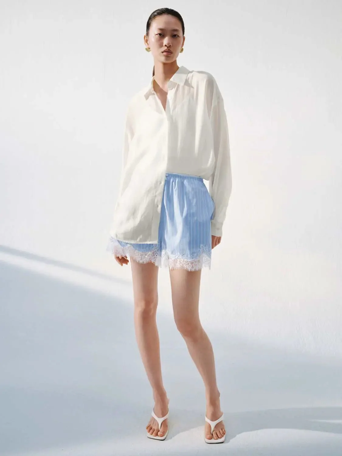 20234-lace-trim-striped-pull-on-shorts-6.webp Lace Trim Striped Pull On Shorts