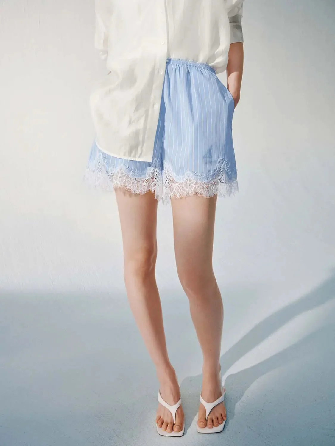 20234-lace-trim-striped-pull-on-shorts-9.webp Lace Trim Striped Pull On Shorts