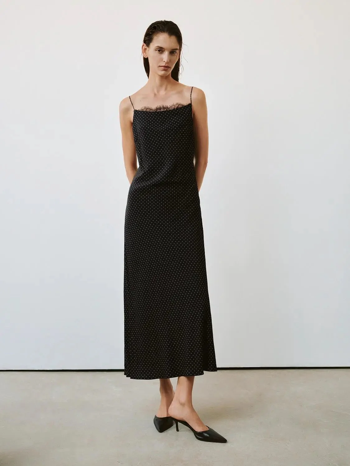 20256-polka-dot-lace-trim-strappy-maxi-dresses-1.webp Polka Dot Lace Trim Strappy Maxi Dresses