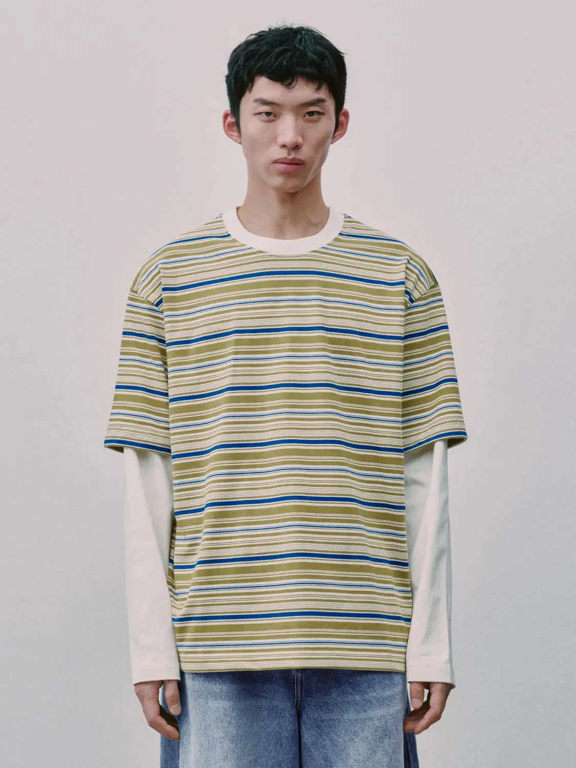 2027-2-in-1-contrast-striped-long-sleeve-t-shirt-1.webp 2 In 1 Contrast Striped Long Sleeve T Shirt