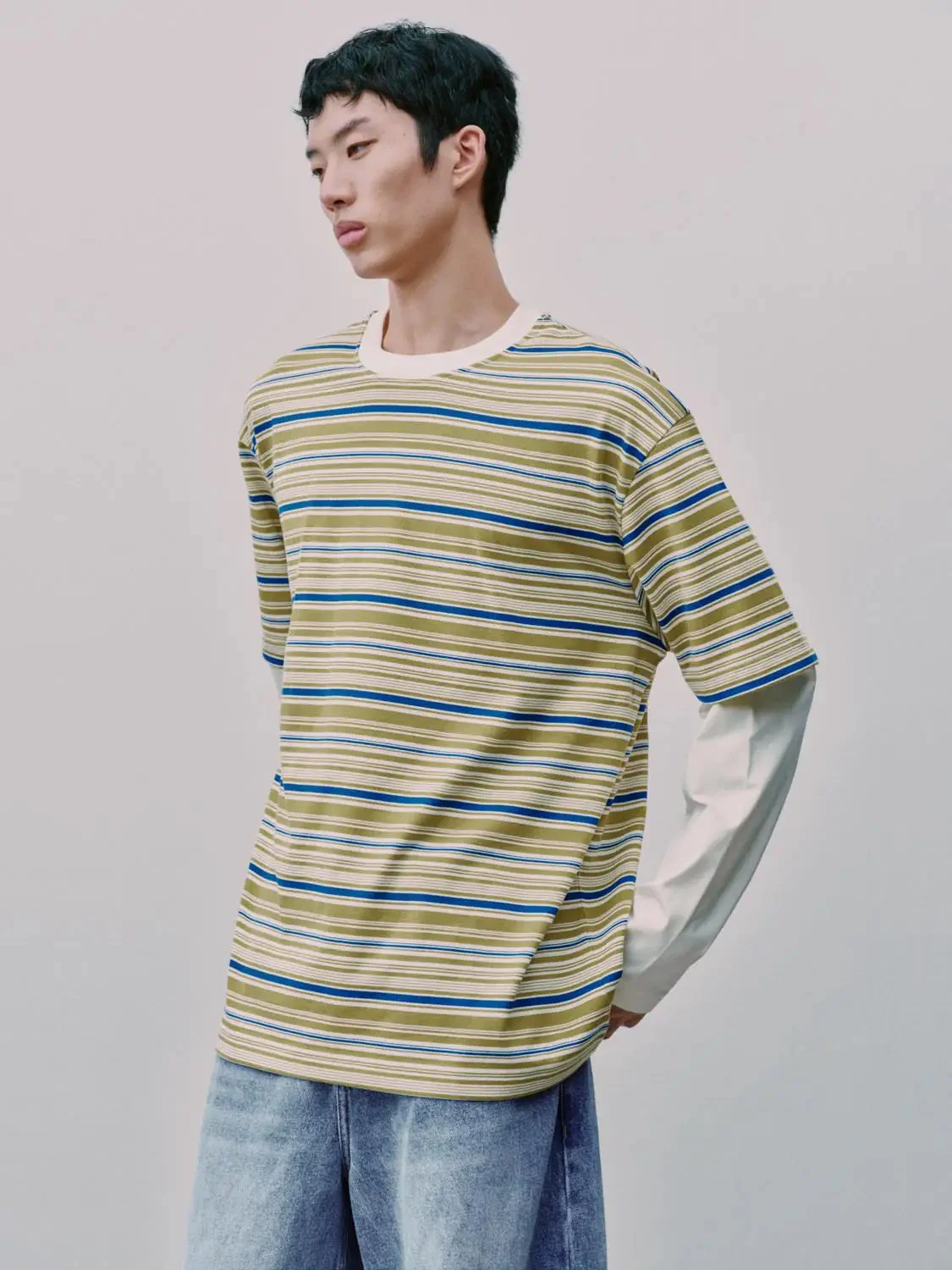 2027-2-in-1-contrast-striped-long-sleeve-t-shirt-2.webp 2 In 1 Contrast Striped Long Sleeve T Shirt