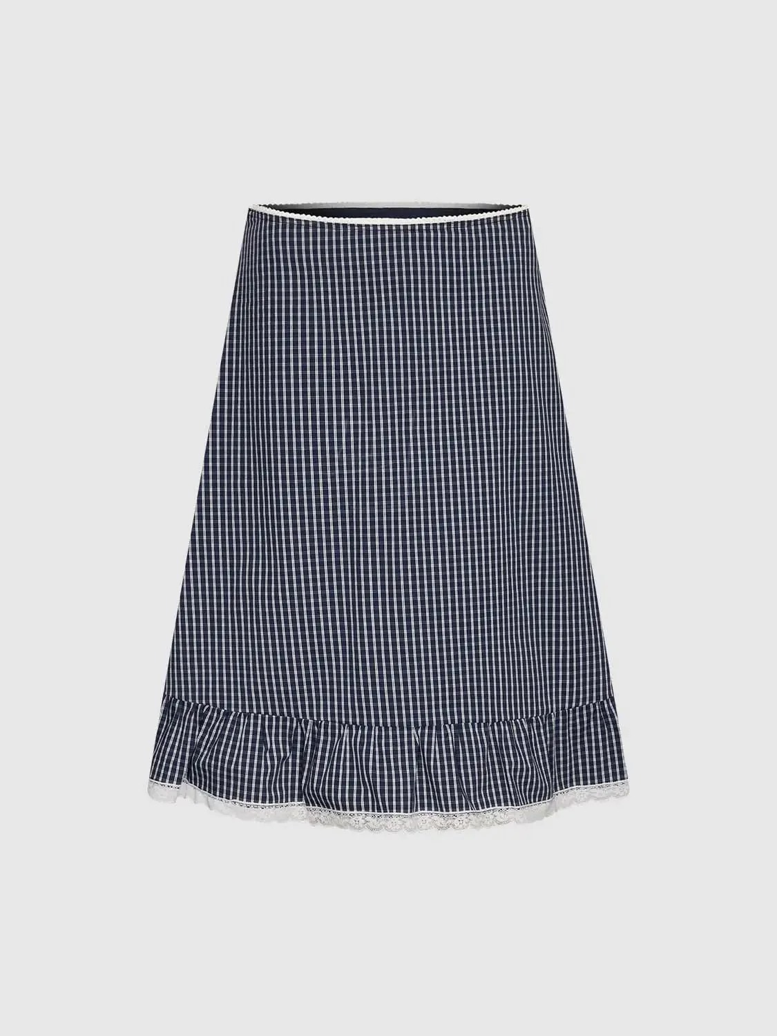 20321-cotton-ruffle-hem-check-a-line-midi-skirt-2.webp Cotton Ruffle Hem Check A Line Midi Skirt