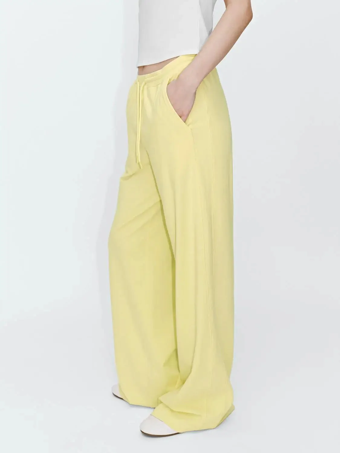 20350-cotton-blend-drawstring-straight-leg-pants-3.webp Cotton Blend Drawstring Straight Leg Pants