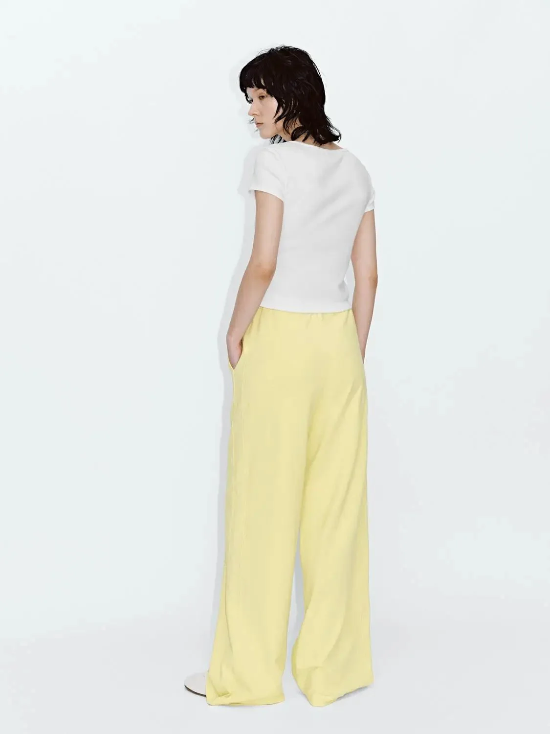 20350-cotton-blend-drawstring-straight-leg-pants-4.webp Cotton Blend Drawstring Straight Leg Pants