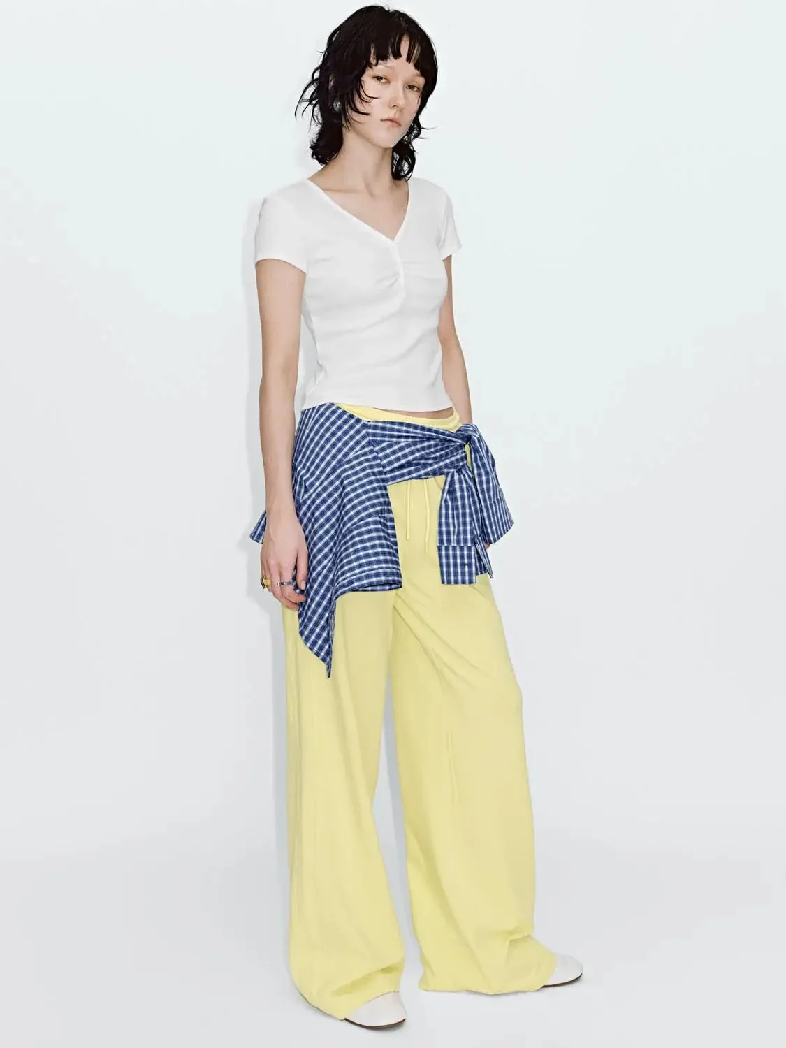 20350-cotton-blend-drawstring-straight-leg-pants-6.webp Cotton Blend Drawstring Straight Leg Pants