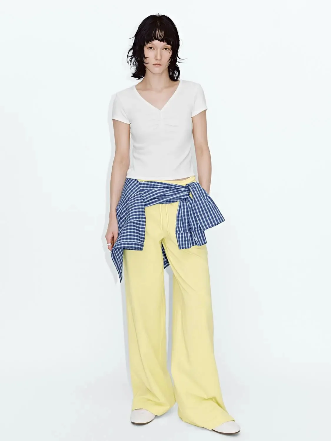 20350-cotton-blend-drawstring-straight-leg-pants-7.webp Cotton Blend Drawstring Straight Leg Pants