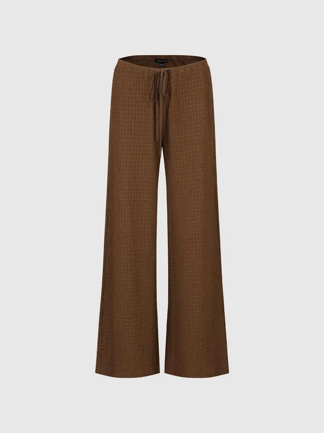 Drawstring Pull On Wide Leg Pants