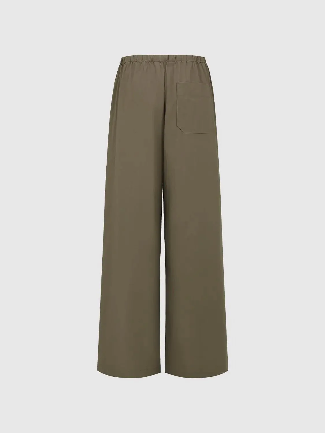 Drawstring Pull On Wide Leg Pants