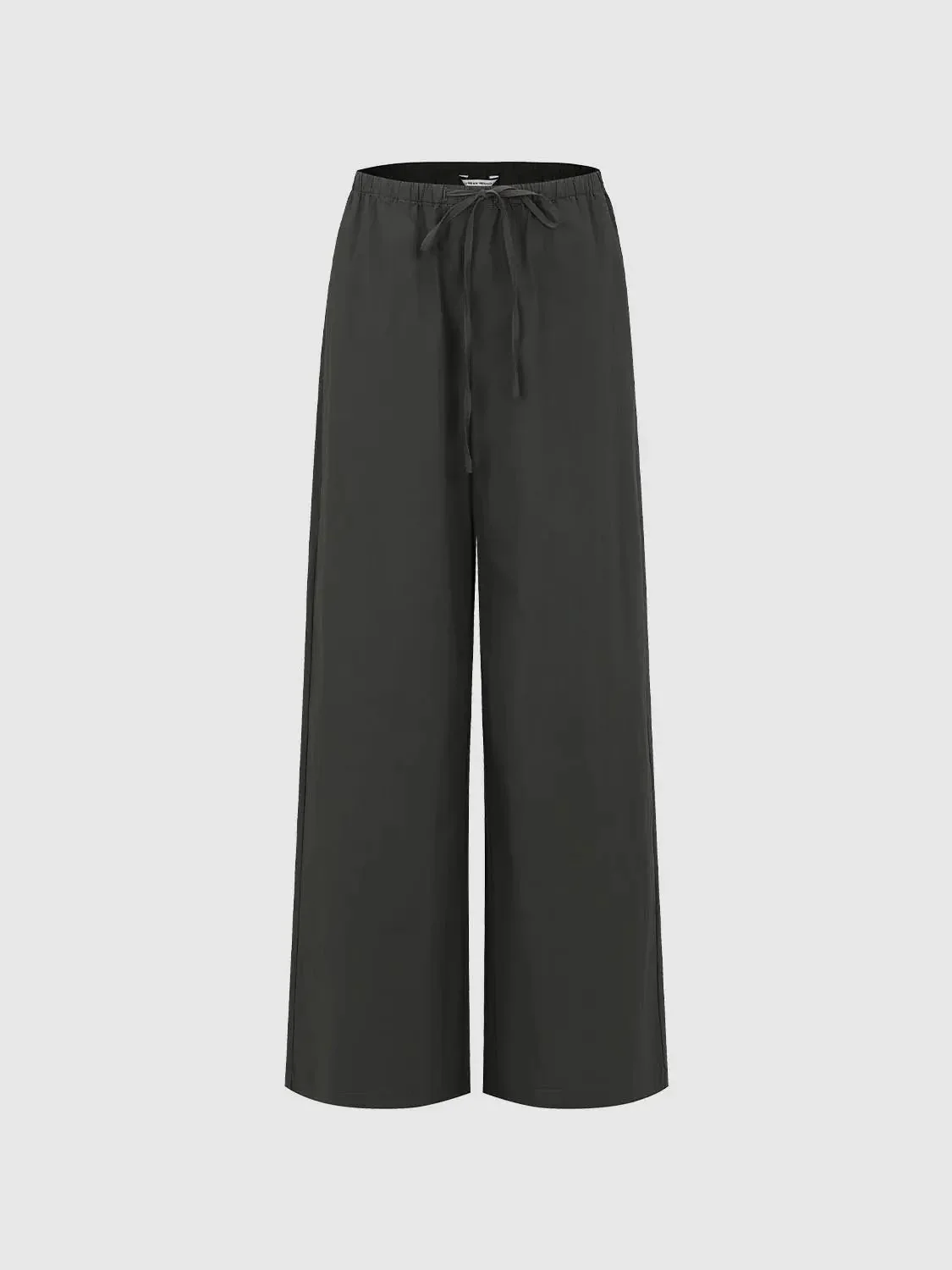 Drawstring Pull On Wide Leg Pants