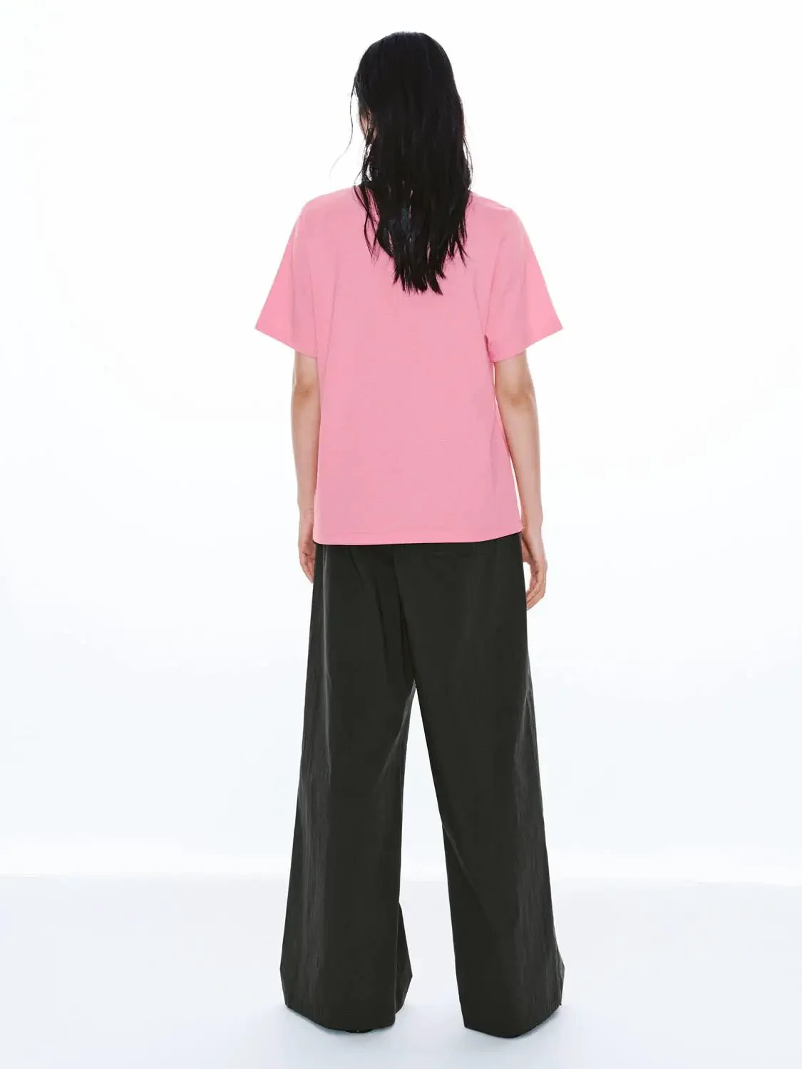 Drawstring Pull On Wide Leg Pants